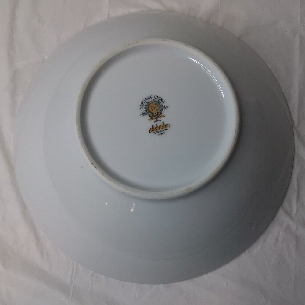 NORITAKE ROSAY  CHINA  8 3/4" ROUND SERVING BOWL(6216) - Picture 2 of 3